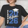Class of 2026 Senior Graduation Graphic Printed T Shirt for Unisex Unisex Pure Cotton Tee Shirt Clothing