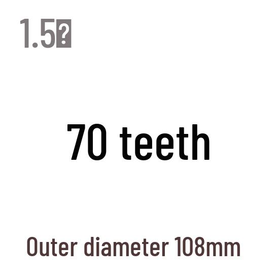 1,5M Modul Stirnrad, 13-120 Zähne, Stahl Zahnstange, 45 Stahl, Wärmebehandelt