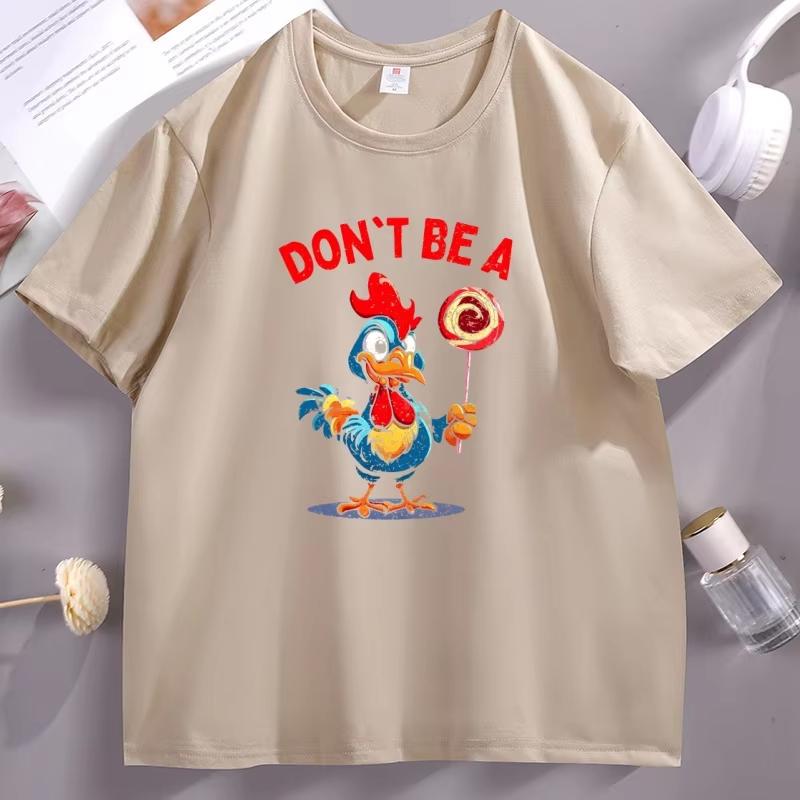 

Dont Be A Chicken Lollipop TShirt Funny Pun Humor Tee Bold Sarcastic Graphic Shirt Hilarious Gag Gift Idea for Unisex Women XL