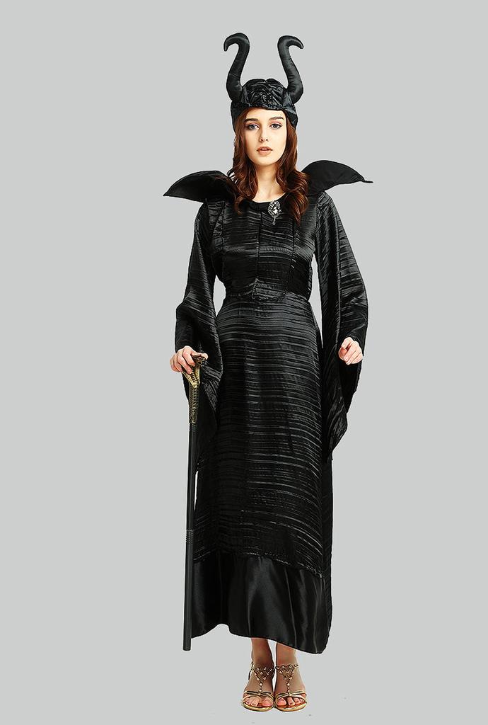 [Hosaku Co., Ltd.] Witch Ghost Sleeping Beauty Maleficent Vampire Ghost Zombie Vampire Devil Costume Women's Fancy Dress (Witch 3)