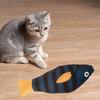 Cat Squeaky Toys Soft Realistic Simulation Fish Pet Chewing Molar Interactive Toys Bite-resistant Plush Kitten Squeak Toys for Pet