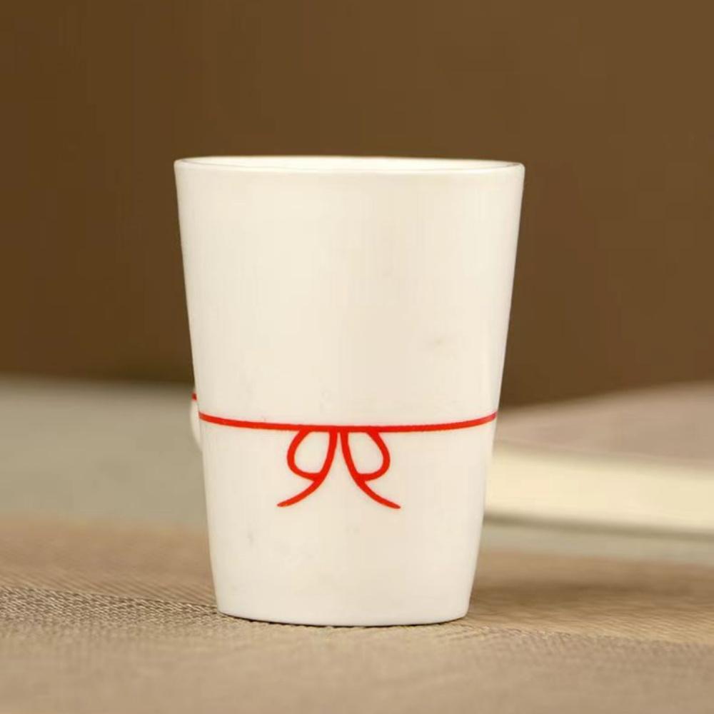 6Pcs/Set Creative Bikini Ceramic Tea Cup Wihite Porcelain Swimsuit Women Body Shot Glass Espresso Cup 50ML