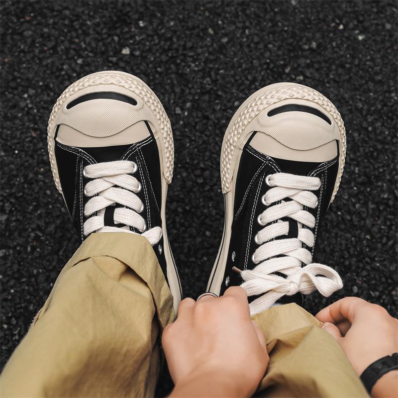 New big head smiling canvas shoes student sports and leisure men's shoes versatile board shoes X302