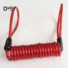 DYS Auto Shop 120cm Motorcycle Motorbike Security Disc Brake Lock Spring Reminder Cable Coil