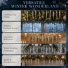 12pcs Transparent Snowflakes Ice Strip Pendants Xmas Tree Hanging Ornaments  Wedding Supplies