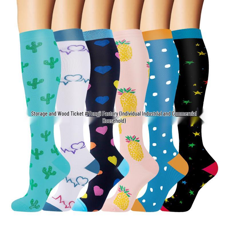 Cross-border Over-the-Knee Compression Yoga & Sport Socks Set