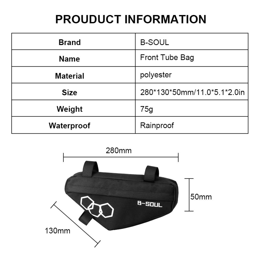 Frame Bag Bicycle Front Frame Tube Bag Pouch Bicycle Storage Bag New Bike Triangle Bag