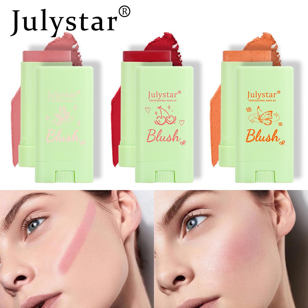 Sweat-proof and Easy To Color, Natural Rouge, Portable, Matte, Sun-red Stick, Eyeshadow Grooming Integrated