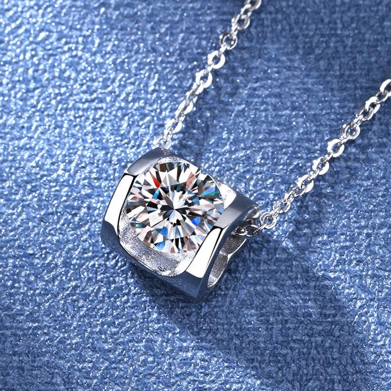 Náhrdelník Angel Kiss so zirkónom, dámsky módny temperamentný prívesok s 1 karátom 