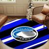 1PC Football Atalanta  Round Rug for Livingroom,Bedroom, Palyroom, Chair Rug, Area rug, Circle Carpet, Large Size Fan Christmas gift