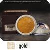 Brocade Ceramic Jar: Colorful Inkpad for Calligraphy, Painting, and Seal Carving - Vermilion, Gold, Silver Options