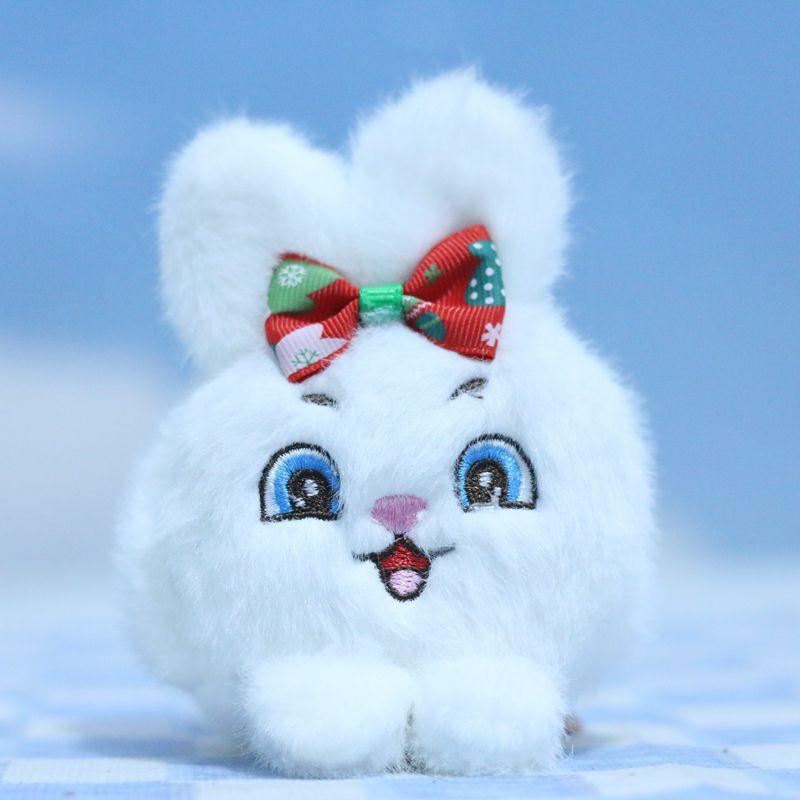 

Плюшевый очаровательный брелок-кролик, красочная кукла-животное, уютная мягкая игрушка, для сумок Red