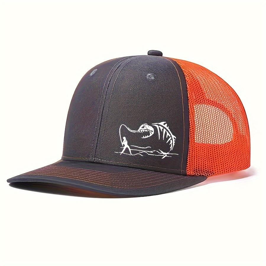 Nieuwe Unisex Ga Vissen Borduurwerk Baseball Net Caps Lente en Zomer Buiten Verstelbaar Casual Hoeden Zonbescherming Hoed