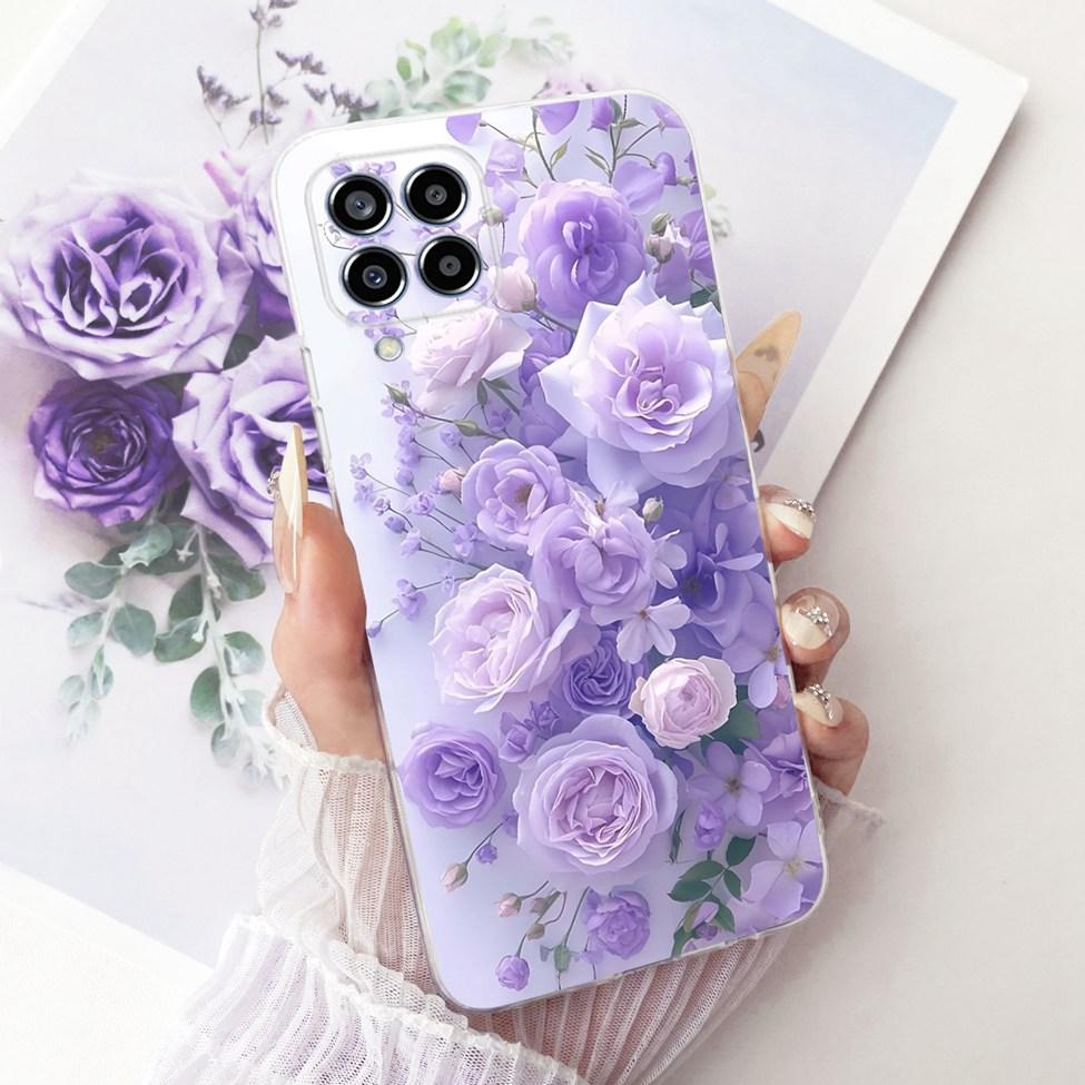 Transparent For Samsung M33 5G Case Cover Cute Cat Fashion Butterfly Funny Painted Casing For Samsung Galaxy M33 5G M336B M336K