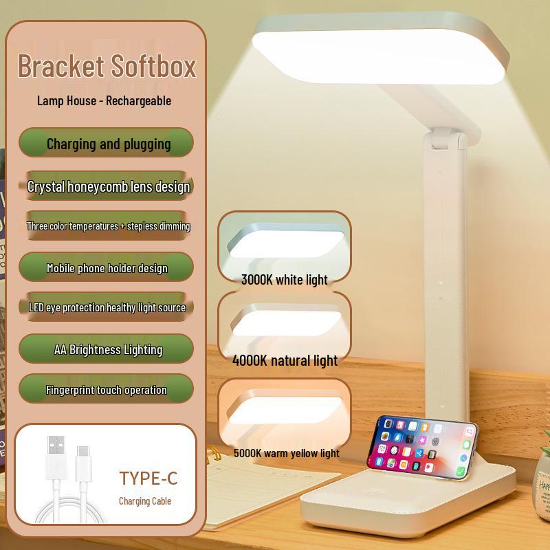 Dual-Use Eye Protection Desk Lamp for Study & Bedroom