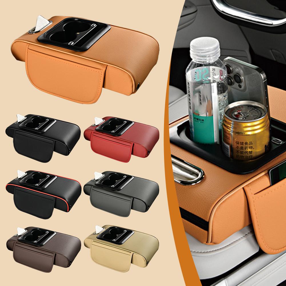 Car Tissue Box Cup Holder Storage Multifunctional Car Four Pad One Charging Armrest Sky In Top Box Starry Height Function S0F4