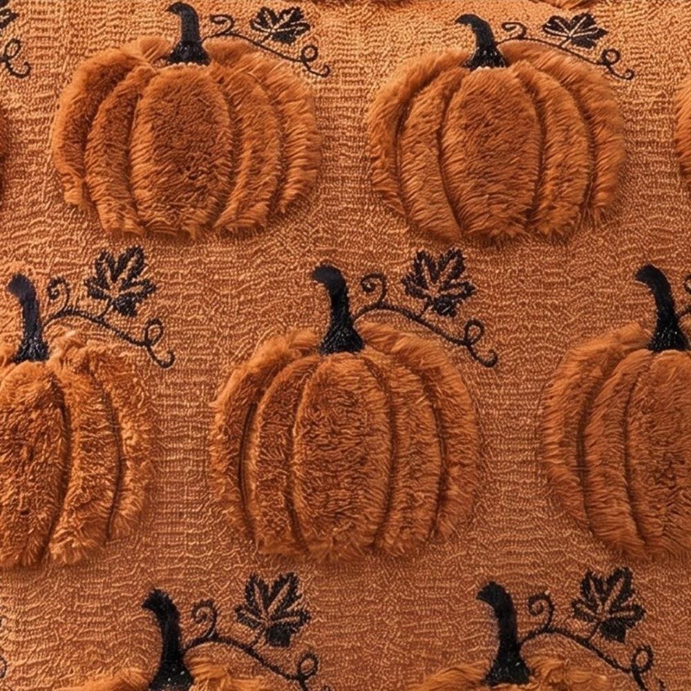 Pumpkin Tufted Plushie Pillow Case 45x45 40x40 Autumn Pillowcase New Cushion Cover Fall Decor