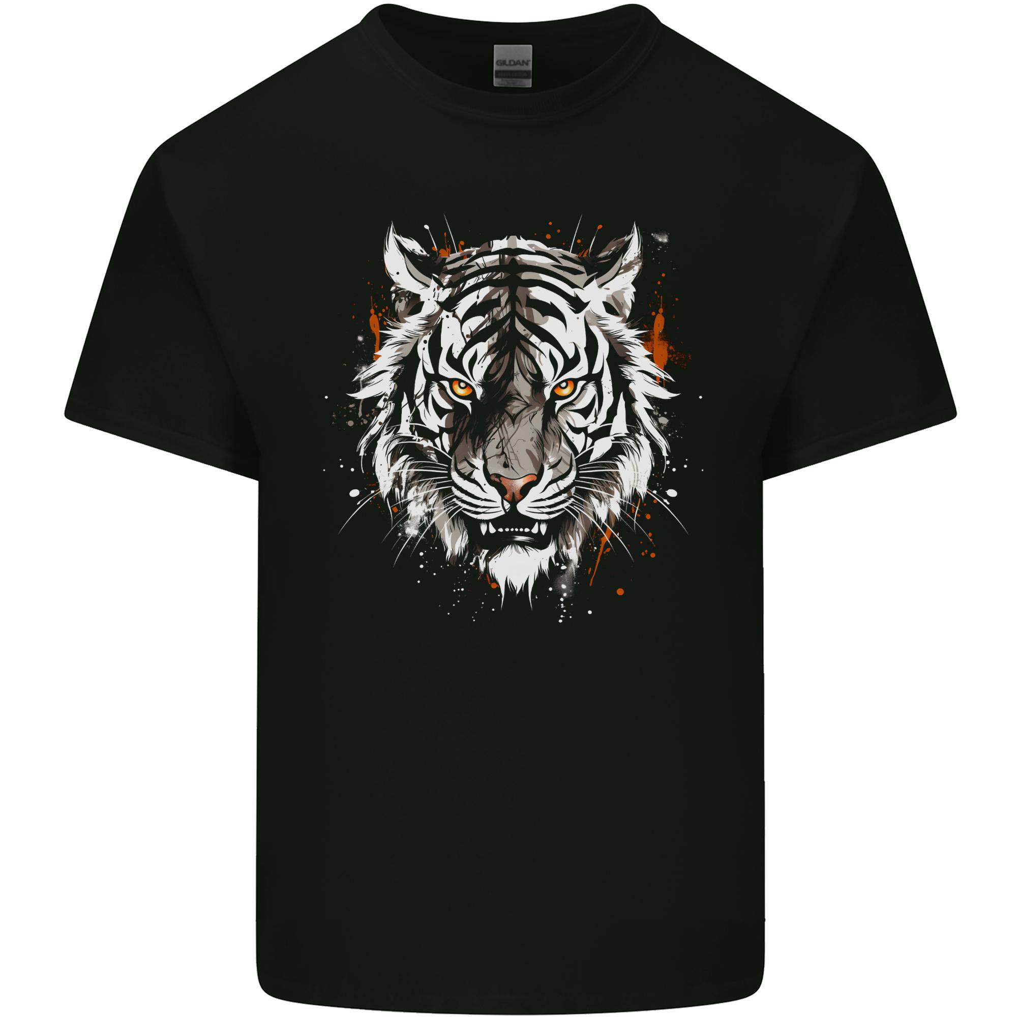 White Siberian Tiger Unisexs Light Cotton TShirt S