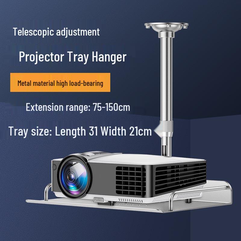Retractable Wall-Mounted Ceiling Projector Bracket Shelf