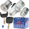 Ford Mondeo Mk3 00-07 Set Of Door Lock Inserts For Front Left & Boot & Ignition Switch, 3pcs Kit