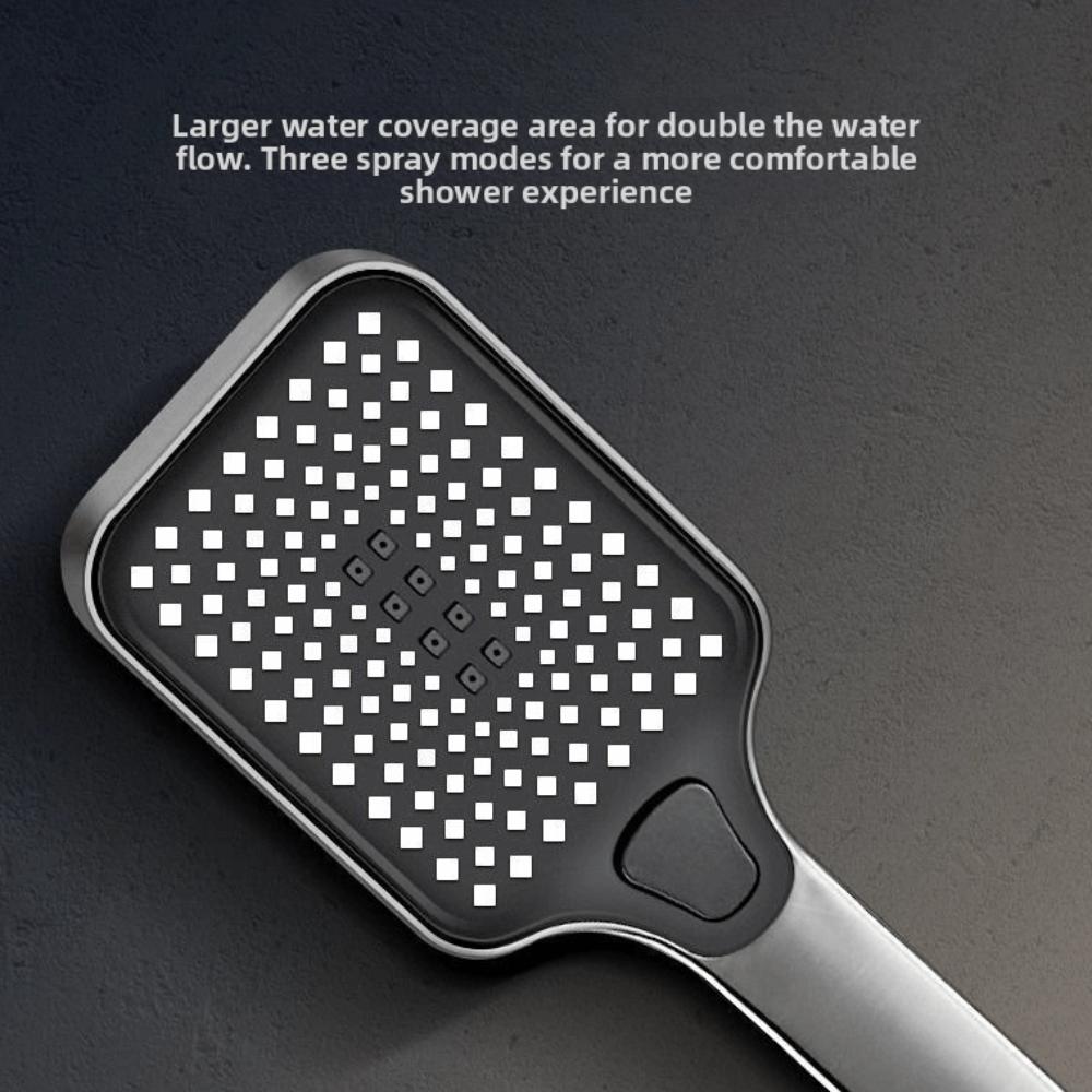 Grey Shower System High Pressure Rainfall Shower Set Digital Shower Faucet Set Water Saving