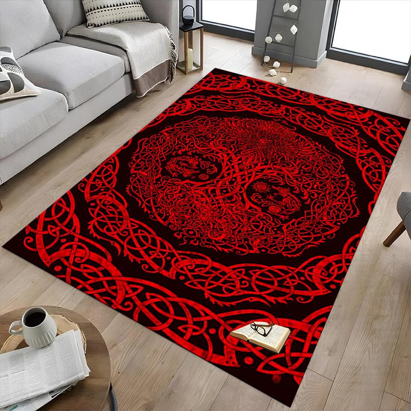 1-teiliger keltischer Knotenmuster-Teppich, Büroteppich, Outdoor-Matte, Heimdekorationsteppich, Festivalteppich