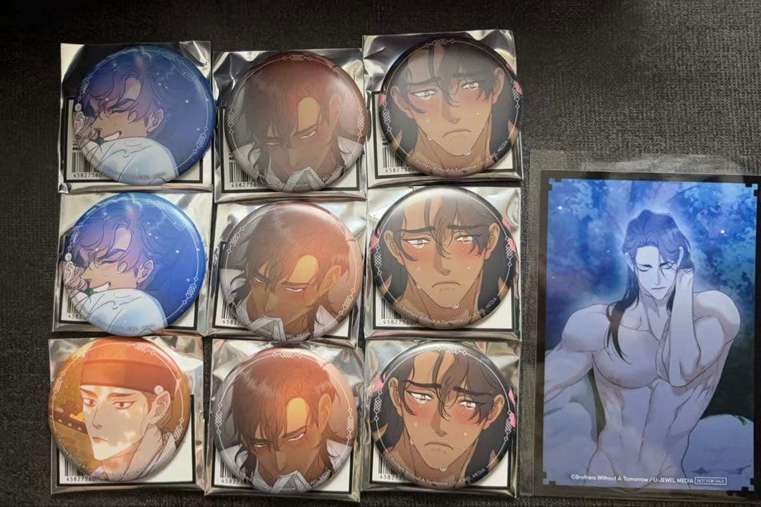 

[USED] Like a Tiger s Eye Collaboration Cafe Honpo Can Badge (9 items) + 1 Bonus Item
