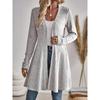 2026 Casual Open Front Cardigan Mid-Length Coat 3D Pumpkin Ghost Print