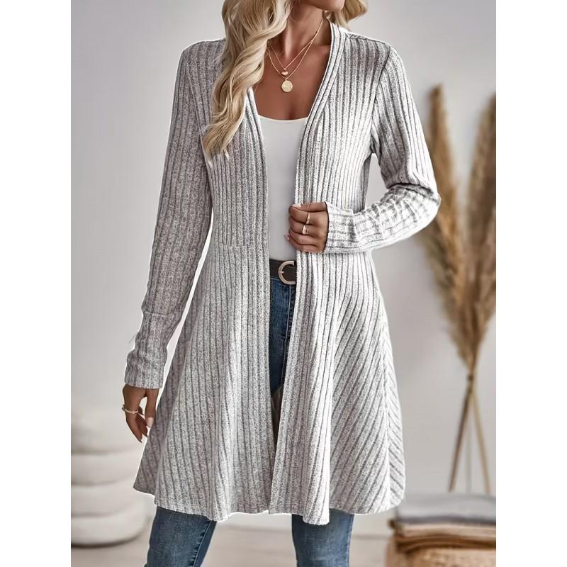 2026 Casual Open Front Cardigan Mid-Length Coat 3D Pumpkin Ghost Print