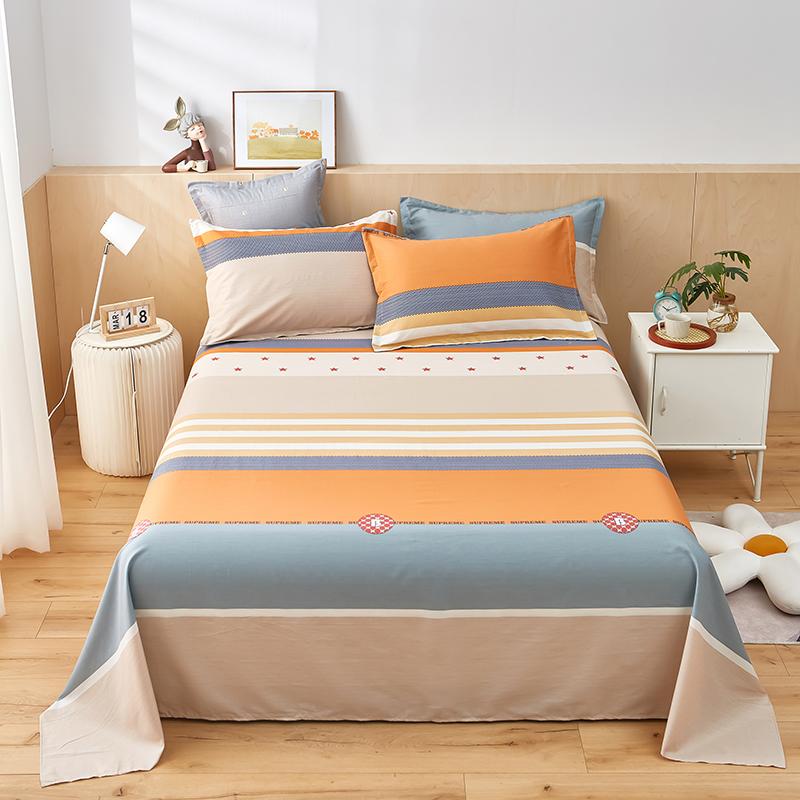 100% Baumwolle Bettlaken Pflanzen Blumen Gedruckt Einzel Doppel Top King Laken Reine Baumwolle Einzelgröße Kinder Bettwäsche (Kein Kissenbezug)