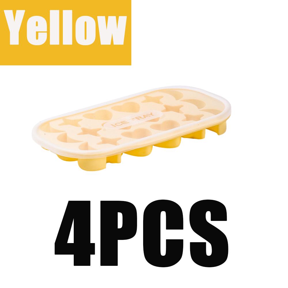 Silikon Eiswürfelform mit Deckel Eisform mit Mond Stern und herzförmiger Form für Kühlung Getränke Whiskey Wodka Cocktails