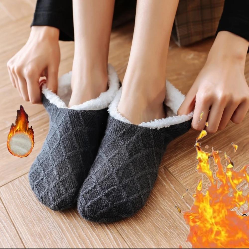 Men's Thick Warm Towel Socks 3 Pairs of Casual Solid Color Mid-calf Socks Winter Men's Socks