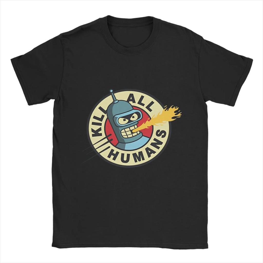 F-Futuramas men's T-shirt Summer New T-shirt 100% cotton T-shirt Short-sleeved T-shirt with Planet Express