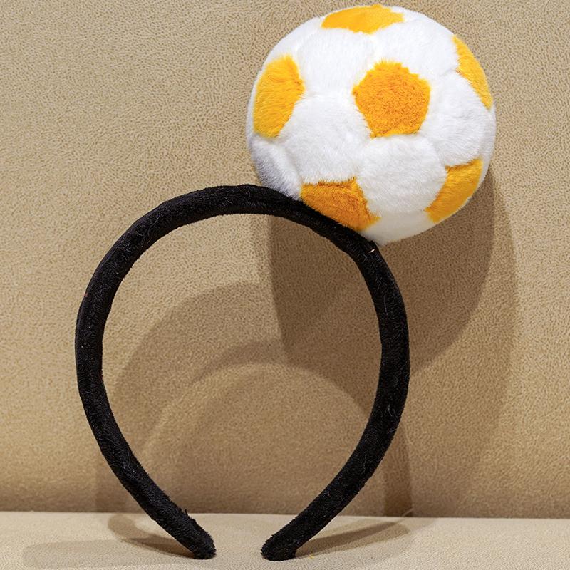 Voetbal Hoofdband Cheerleaders Toernooi Hoofddeksels Gevulde Pluche Speelgoed Sportfans Team Feestartikel Haaraccessoires white
