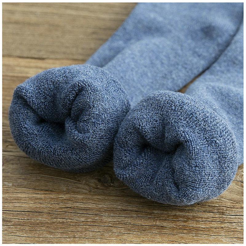 Extra Thick Winter Knee-High Cotton Socks for Men & Women