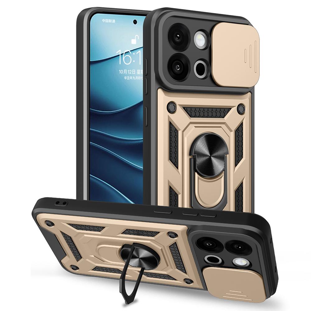 AMORUS For OnePlus 13s 5G/13T 5G Case Kickstand PC+TPU Phone Cover with Camera Lens Slider