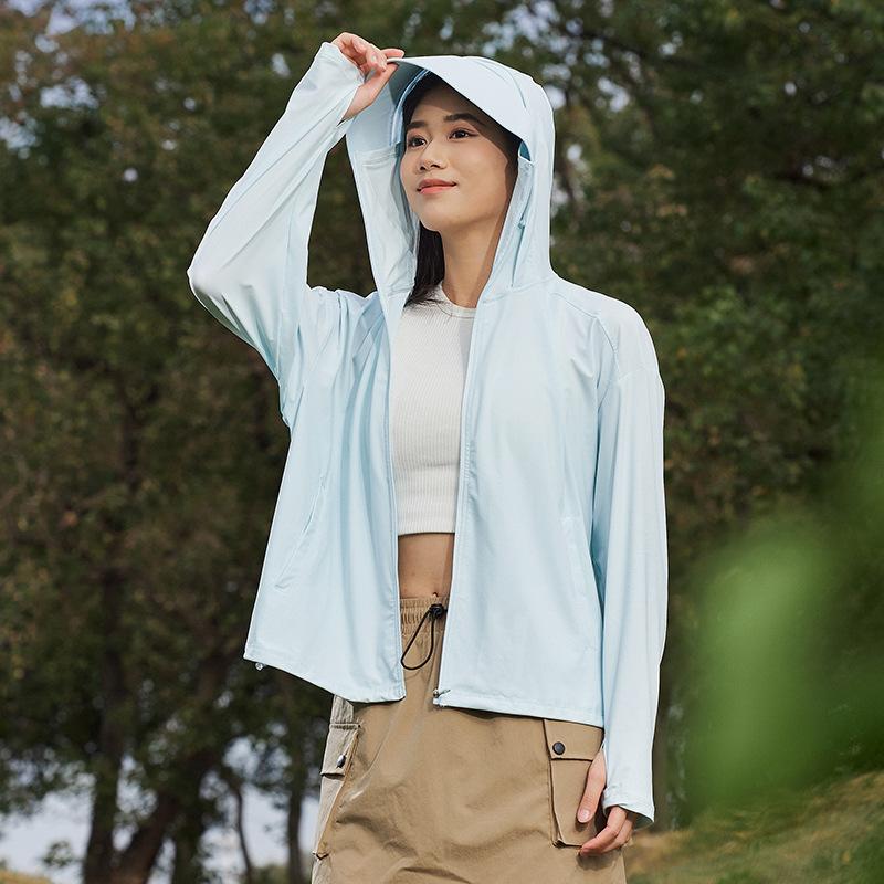 Sunscreen Clothing Quick-drying Summer 1011 New UV-proof Breathable Ice Silk Jacket Sunscreen Clothing Couple Hooded