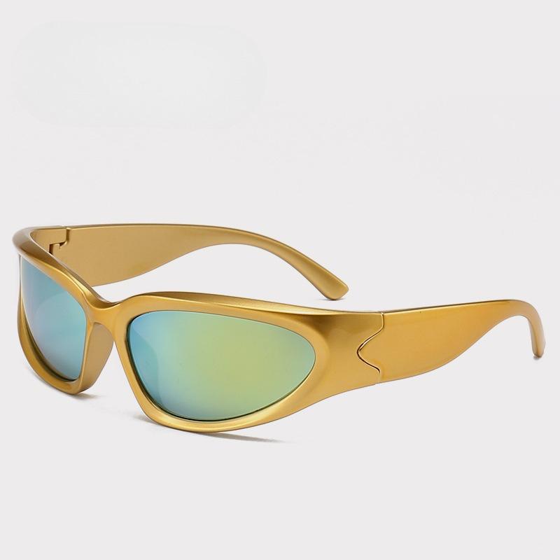 

920 Steampunk Cycling Sunglasses for Men Women - Futuristic Vintage Goggles with PC Lens for Outdoor Sports & Fashion 512362 as shown