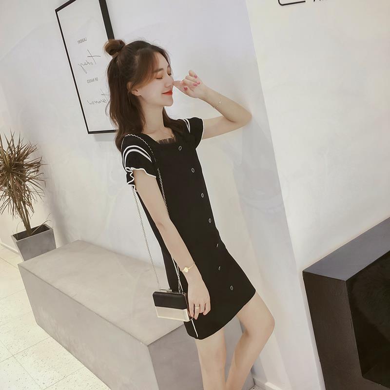 Women s Summer 2026 Elegant Slimming French Waist Skirt - Fairy Forest Style Small чёрный