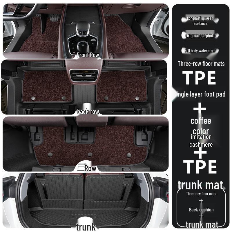 TPE Full-Coverage Floor Mats for Chery Tiggo 8, 6 & 7-Seater (2018-2025 Pro Plus Models)