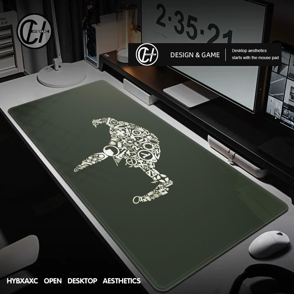 Alfombrilla de Ratón Half Life Gamer Mesa de Escritorio Juego de Mesa Oficina Trabajo Alfombrilla de Ratón XXL Antideslizante Portátil PC Accesorios de Escritorio Alfombra Gamer Esterilla de Mesa