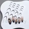 Nail Art Sticker, Anti-French Gradual Change Bronzing Hot Silver Black And White French Sticker Adhesive Nail Sticker