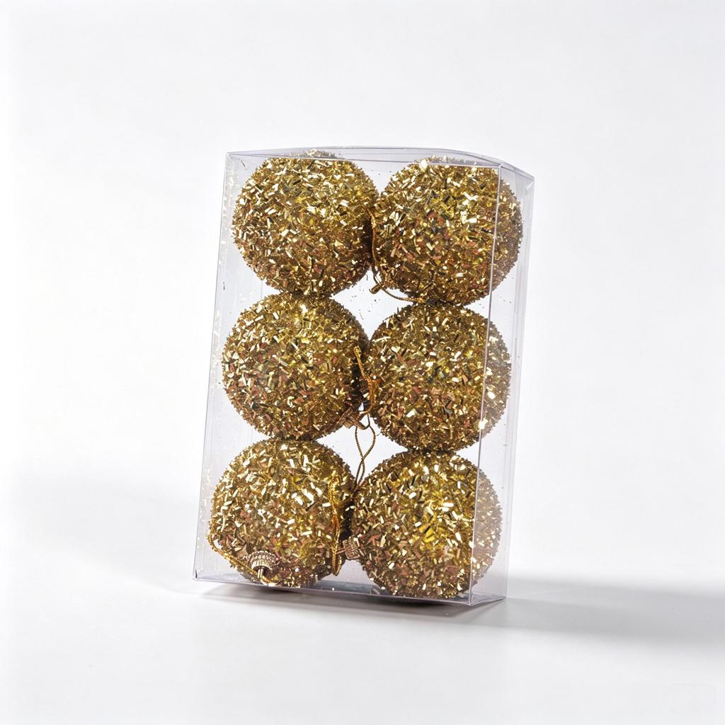 High-Grade Sequin Foam Christmas Tree Ball Ornaments - New Style Holiday Decorations