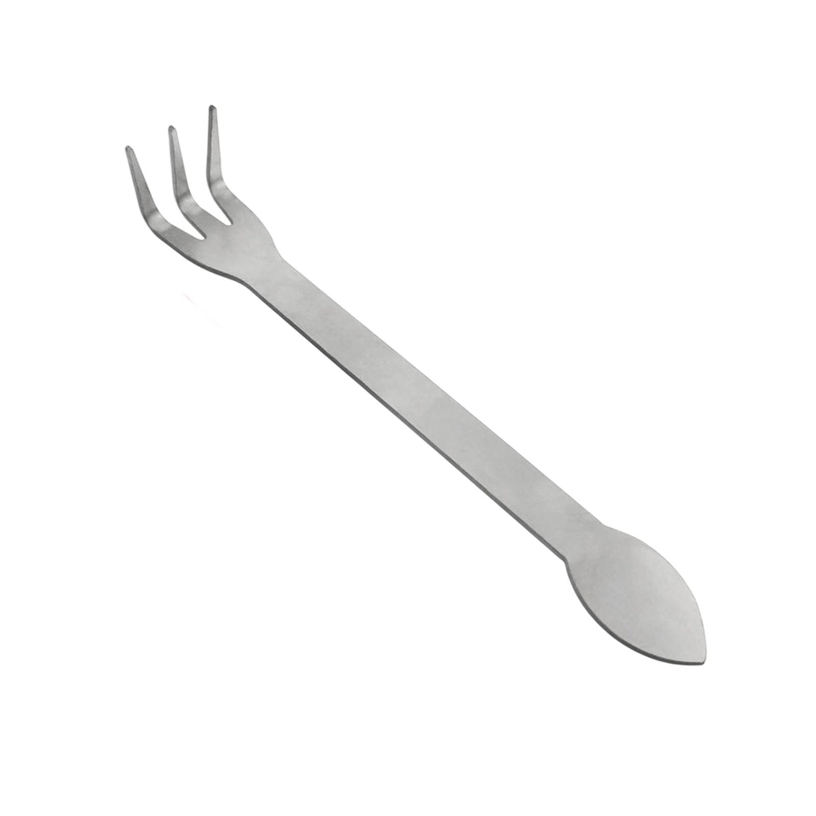 

Stainless Steel Root Rake Bonsai Potted Plants 3-Prong Loosen Soil Tool Handheld Rustproof Rake Home Gardening Tool One Size