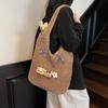 Spring Popular Large-capacity Hollow Design Woven Bag Women's New Bow Shoulder Straw Woven Tote Bag