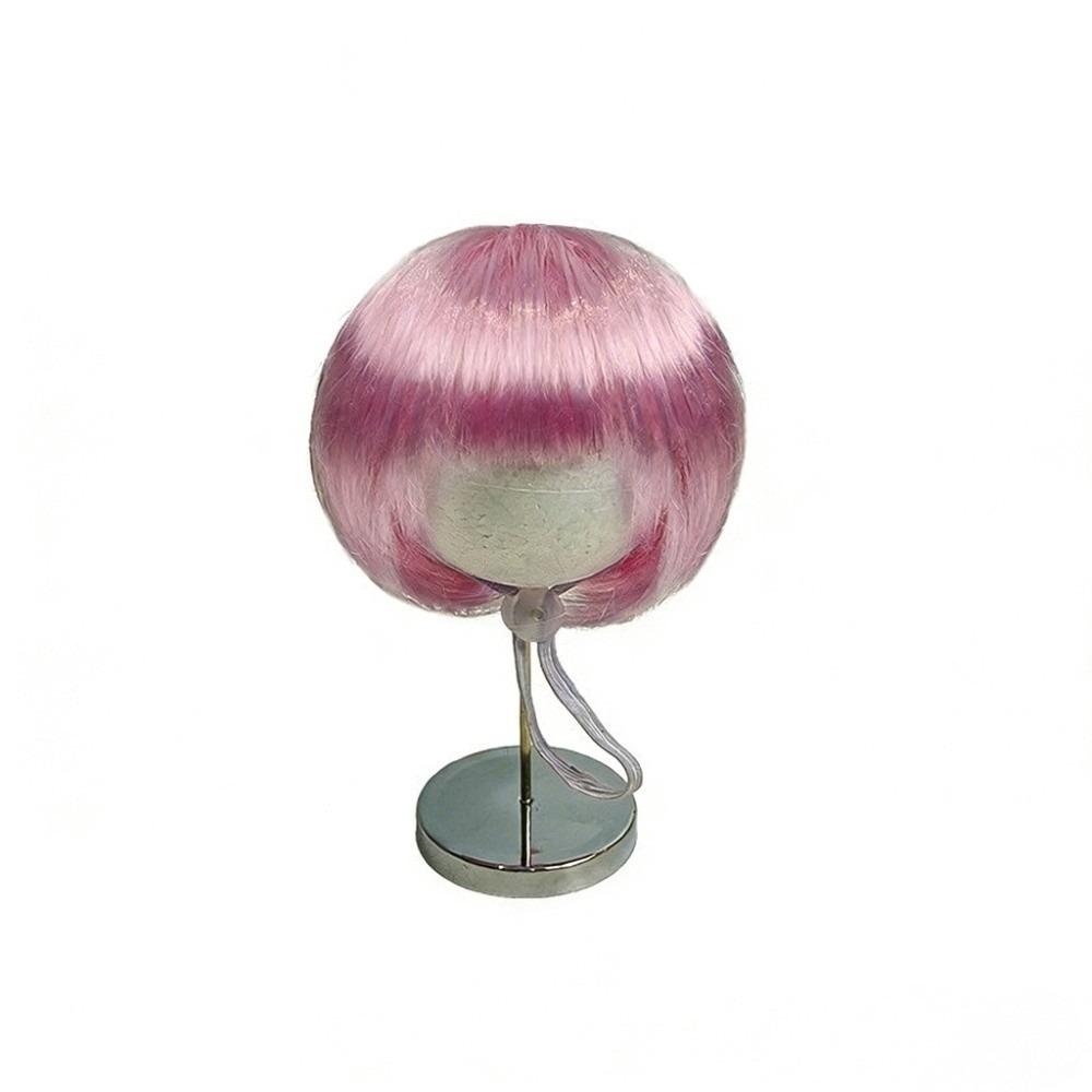 Verstellbare Passform Haustier Bob Perücke Bequem zu tragen Katze Falsches Haar Kätzchen Gewelltes Haar Party Spiel Kostüm