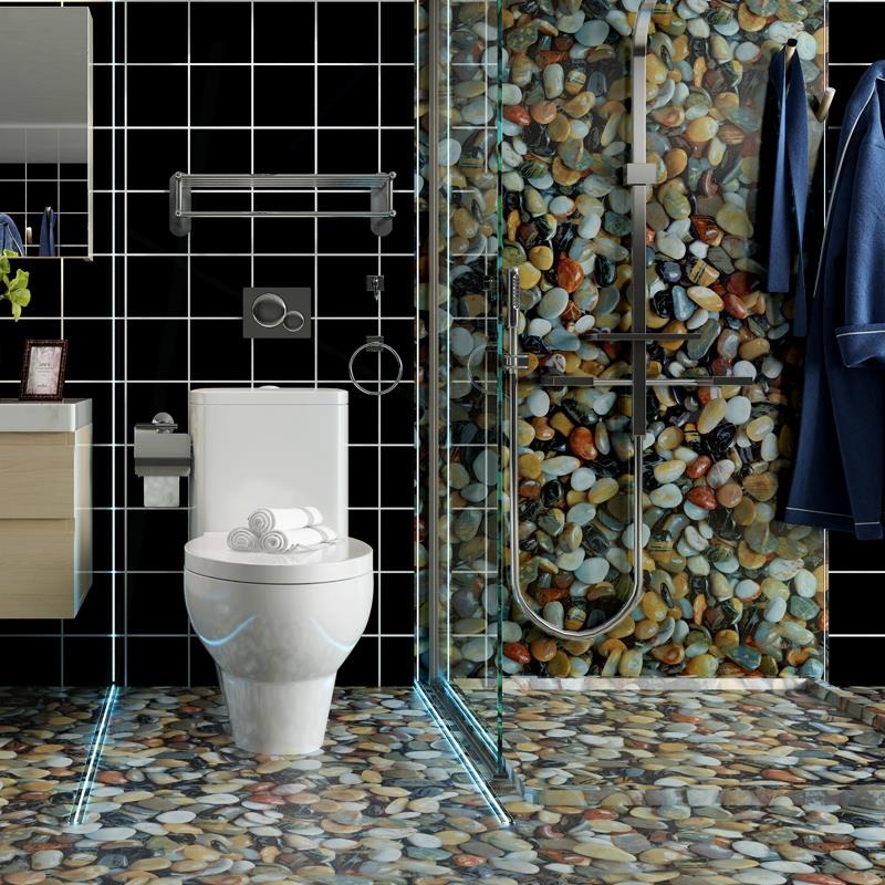 PVC Kiesel Marmor Tapete Badezimmer Wasserdicht Fliesenaufkleber Küchenarbeitsplatte Fensterbank Schreibtisch Selbstklebende Haushaltsfolie