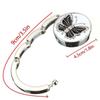 Metal Round Hook Vintage Flowers Foldable Table Hook Purse Bag Hanger Handbag Hanger Desk Hooks Travel Portable Hook