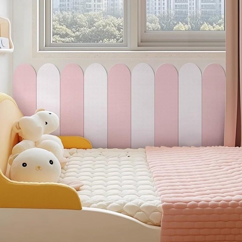 10 pieces/set Self-adhesive Anti-collision Wall Sticker Solid Color Soft Wall Mat  Kindergarten