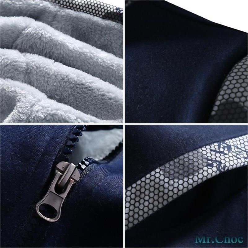 Maglioni con cappuccio in velluto invernale da uomo Plus Tute da jogging Uniformi da baseball casual Abbigliamento sportivo slim fit